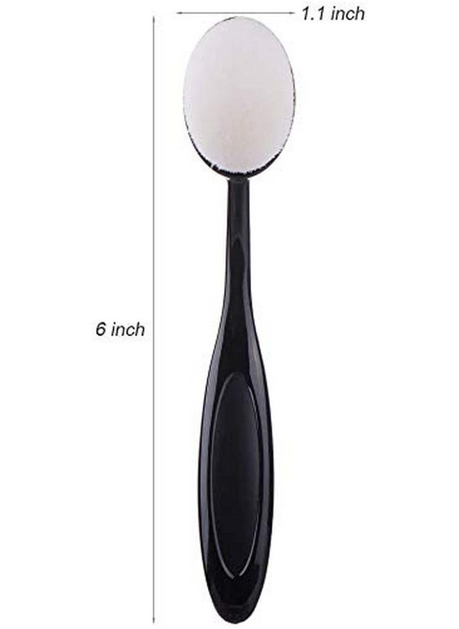 UNIMEIX UNIMEIX 5 Pack Blending Brushes for Card Making Blending Tools for Drawing Blending Brush Blender（Size 3, 1.18" Brush Head, Black）  - Image 2