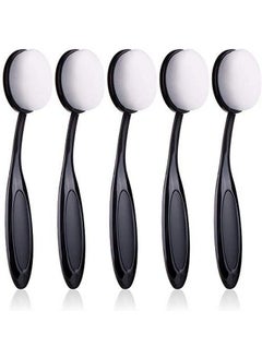 UNIMEIX UNIMEIX 5 Pack Blending Brushes for Card Making Blending Tools for Drawing Blending Brush Blender（Size 3, 1.18" Brush Head, Black）  - Image 5