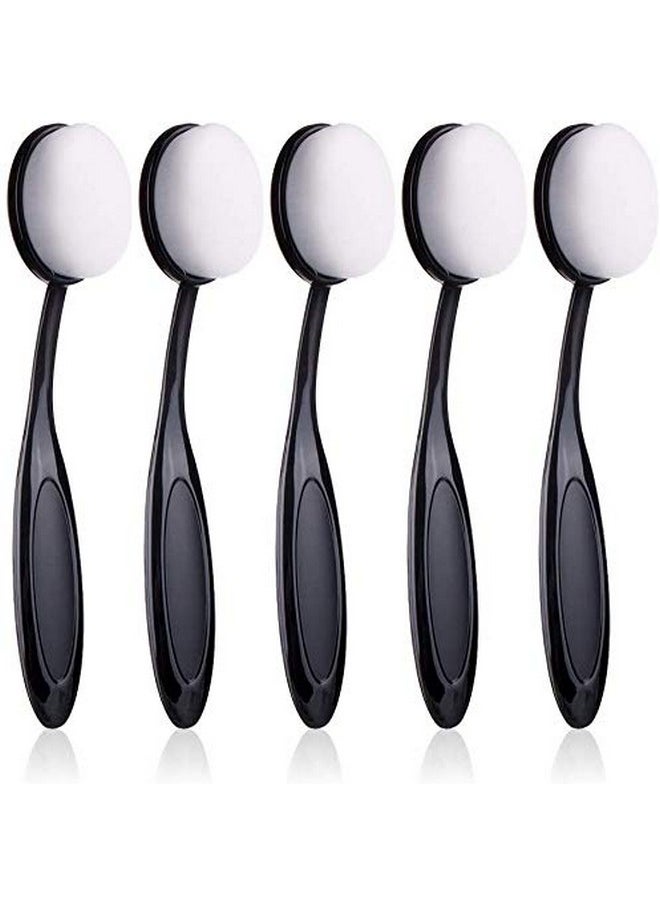 UNIMEIX UNIMEIX 5 Pack Blending Brushes for Card Making Blending Tools for Drawing Blending Brush Blender（Size 3, 1.18" Brush Head, Black）  - Image 5