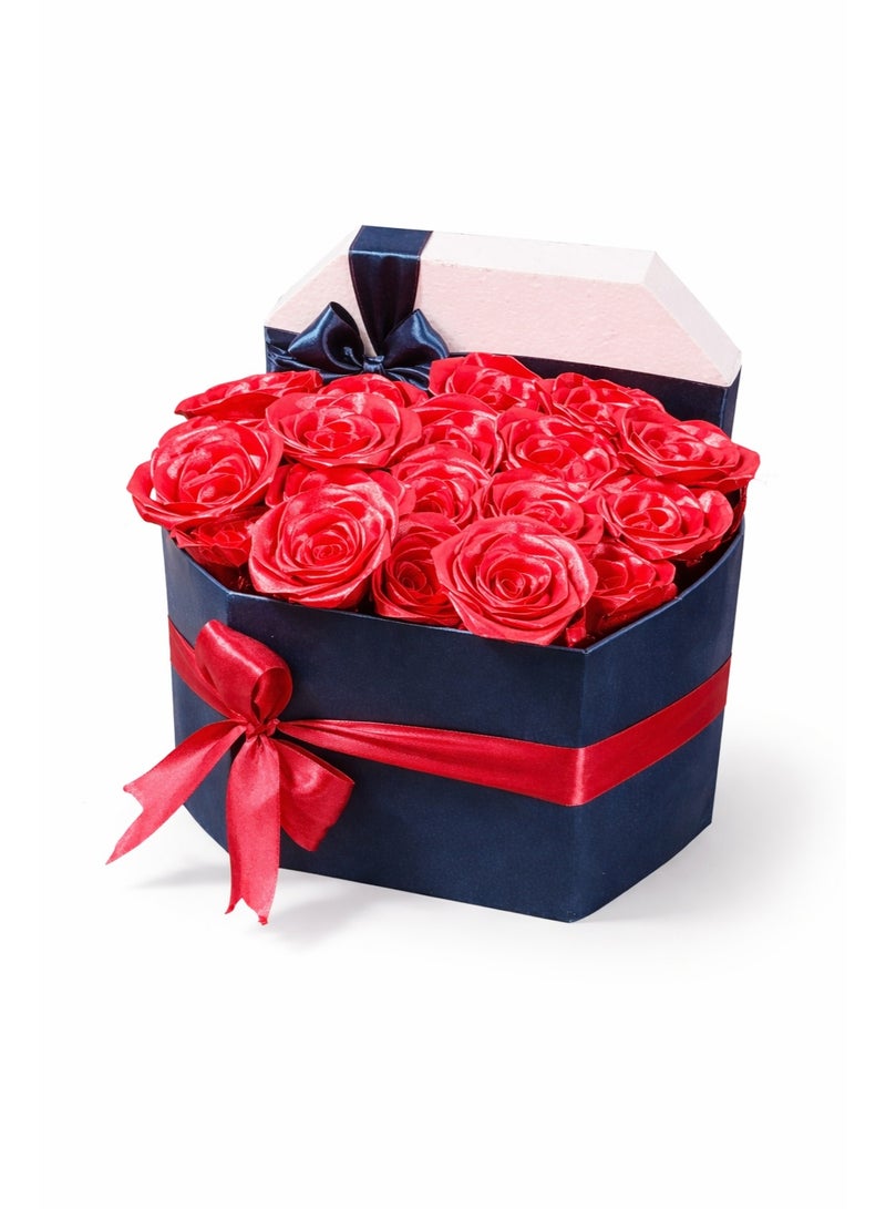 بوكس ورود حمراء فاخرة للديكور والهدايا