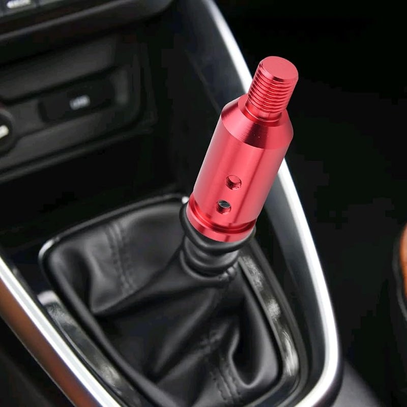 Red Aluminum Alloy Shift Knob Adapter For Manual Transmission With 3 Sizes Plastic Hose - Image 5