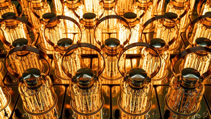 Barebones Block Tower Lantern â€“ Rechargeable LED Lantern with Adjustable Brightness, Candle Flicker Mode, Brass & Copper Finish, Portable Light for Indoor and Outdoor Use - Image 5