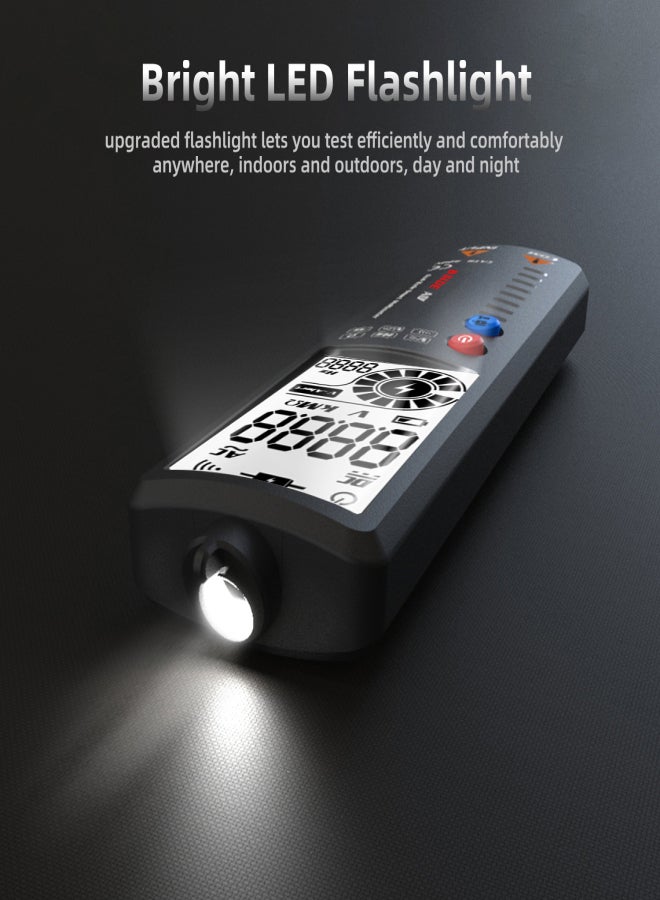 BSIDE S1 Dual Mode True RMS Digital Multimeter & Voltage Detector Handheld Smart Universal Meter 2000 Counts Auto Range Voltmeter V~Alert AC/DC Voltage Frequency Resistance Measurement Continuity - Image 3