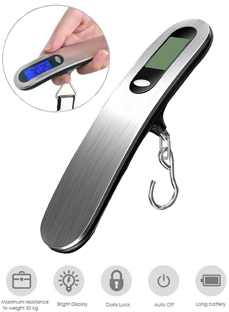 QUTOOB Digital Luggage Weight Scale 50Kg, High Precision Portable Electronic Weighing Scale Handheld Suitcase Hanging Scale, Travel Luggage Scale with Hook, More convenient Your Perfect Travelling Partner - Image 1