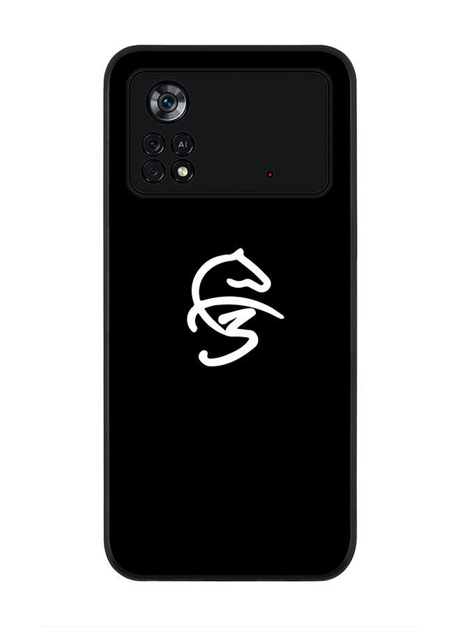 Stylizedd حافظة سوداء متينة لهاتف Poco M4 Pro 4G، حافظة رفيعة، حواف مطاطية مرنة، مضادة للسقوط، غلاف TPU جل رقيق - فاز3 أيقونة سوداء - Image 1