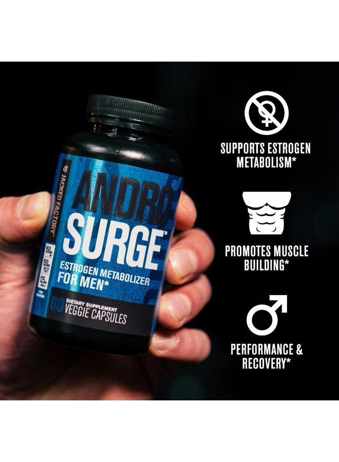 Jacked Factory Androsurge Estrogen Blocker for Men - Natural Testosterone Booster for Men & Estrogen Metabolizer with Tongkat Ali, DIM, Long Jack & More - Test Booster & Muscle Builder - 60 Count  - Image 5