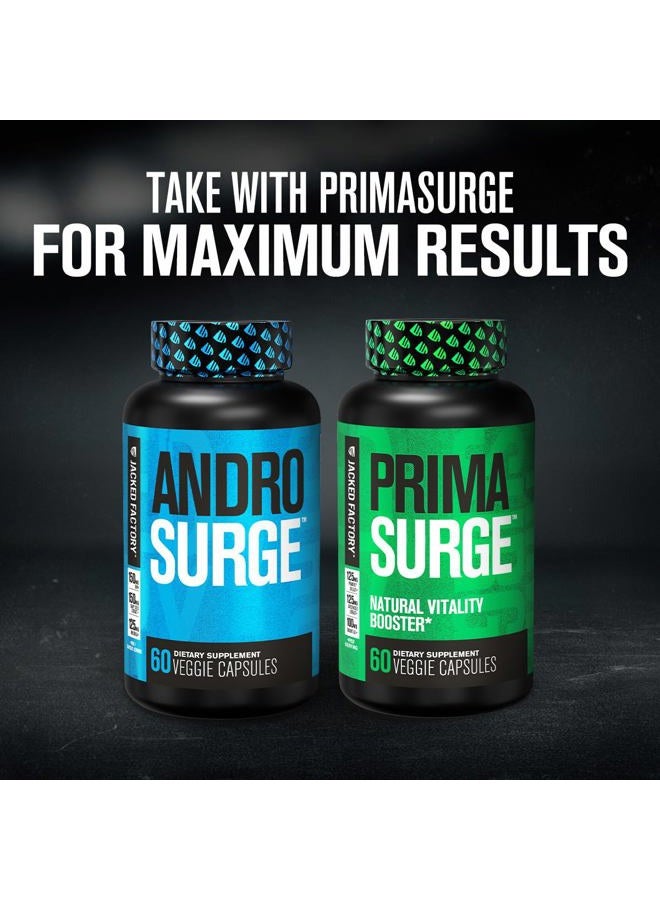 Jacked Factory Androsurge Estrogen Blocker for Men - Natural Testosterone Booster for Men & Estrogen Metabolizer with Tongkat Ali, DIM, Long Jack & More - Test Booster & Muscle Builder - 60 Count  - Image 4