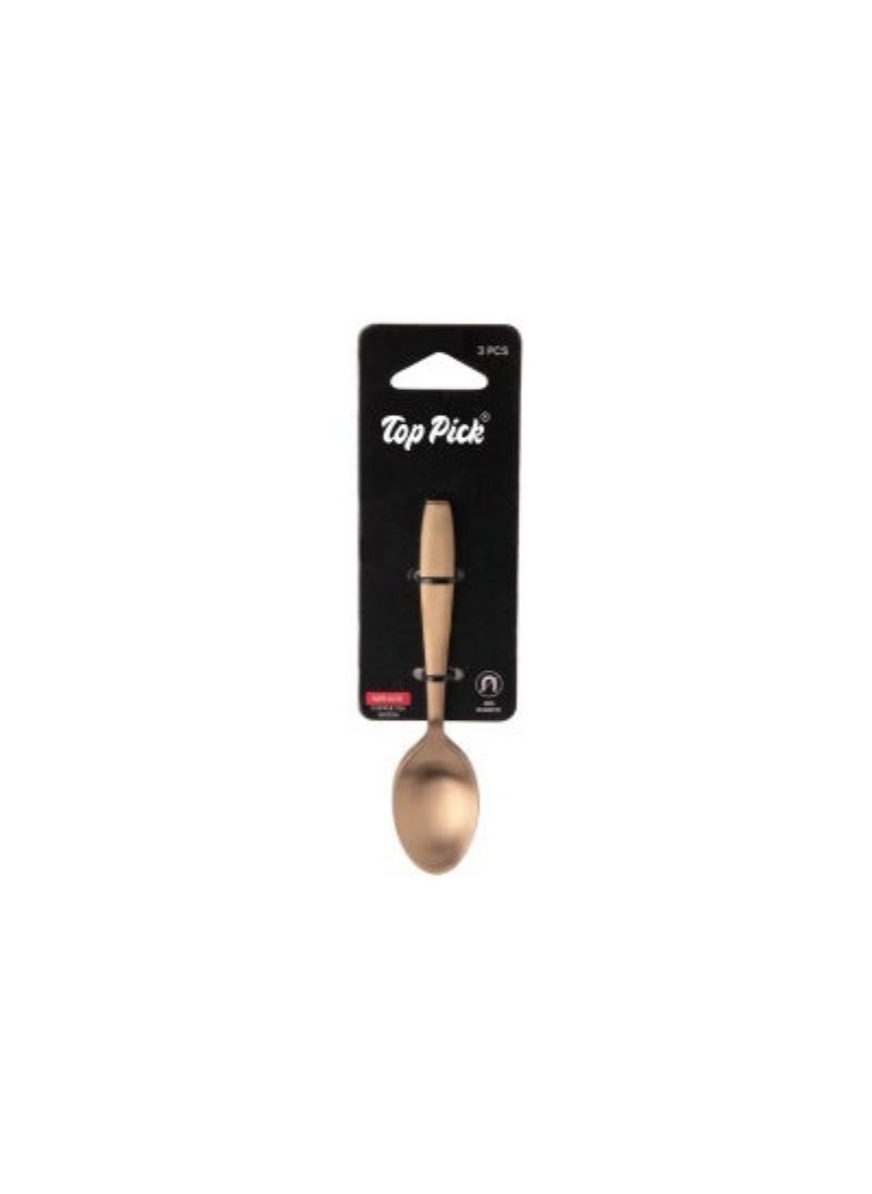 Top Pick Copper Tea Spoon Km0117 3Pc Pack Mirage 