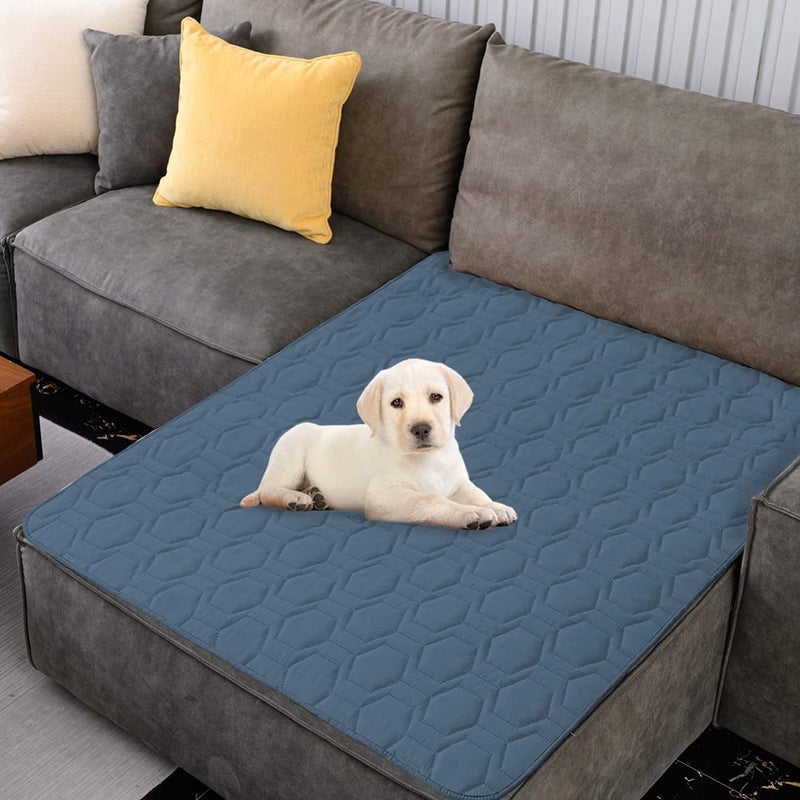 Tcksstex Waterproof and NonSlip Dog Bed Cover and Pet Blanket Sofa Pet Bed Mat car Incontinence Mattress Protectors Furniture Couch Cover for Most Cats Dogs Pets40x50 Navy Blue