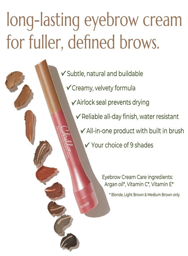 Chella Eyebrow Cream, Luscious Light Brown - Vegan, Cruelty Free, Paraben Free, Gluten Free Eyebrow Pomade Makeup - Long Wearing, Velvet Consistency, Water Proof - Image 3