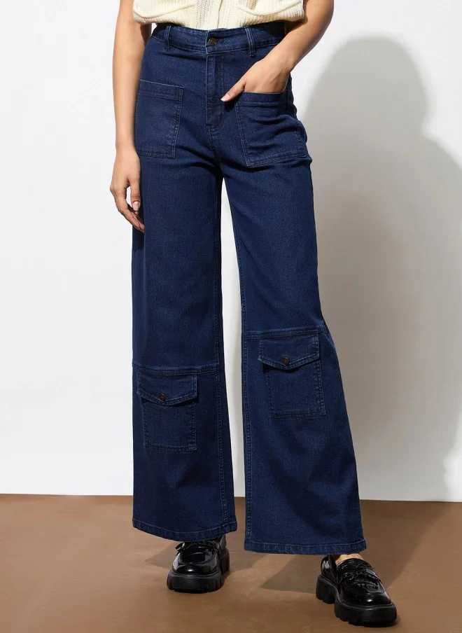 SASSAFRAS High-Rise Bootcut Jeans for Women