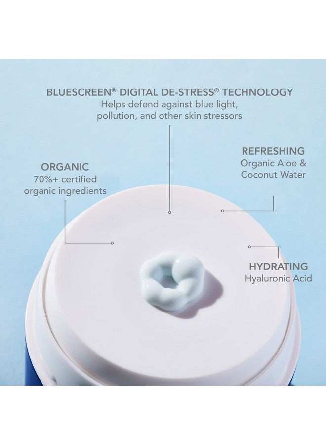 COOLA Organic Refreshing Water Cream Face Moisturizer With Spf 50 Dermatologist Tested Face Sunscreen With Plantderived Bluescreen Digital Destress Technology 1.5 Fl Oz - Image 2