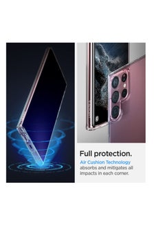 glassology Ultra Clear Back Cover Case for Samsung Galaxy S23 Ultra 5G | Slim & Protective Design|Inbuilt Dust Plugs & Anti-Slip Grip|Superior Camera Protection Bump Back Cover (Silicone,Transparent)  - Image 2