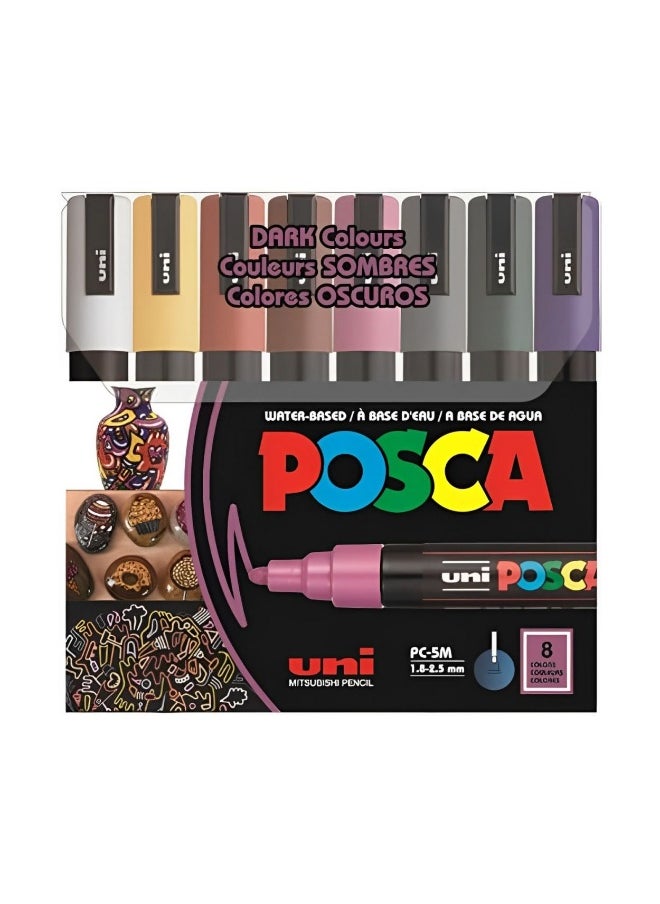 POSCA 3M Paint Markers Set of 8 Medium Tip 2.5 mm (Pack of 8) - pzsku/Z003CAB96DE23B85C4CD7Z/45/_/1734939205/036055a6-fc37-4e10-81b8-bcaff0a6161e