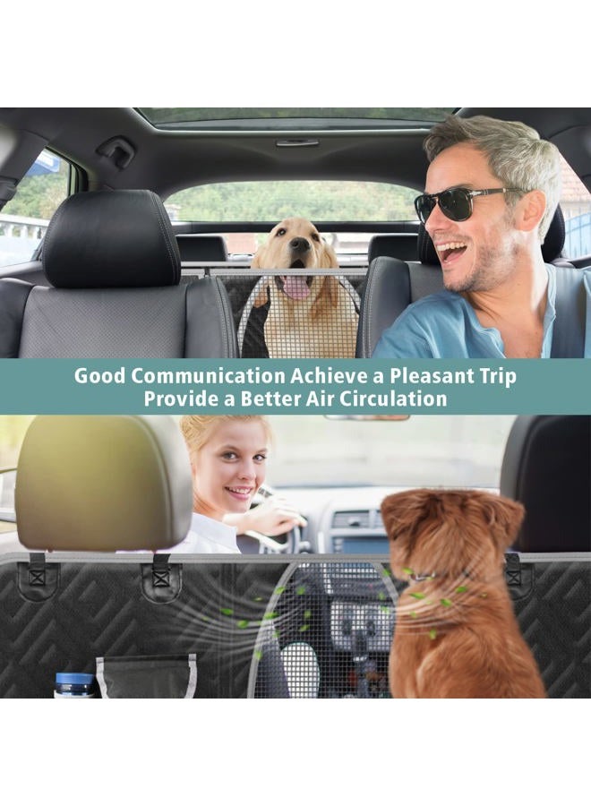 F-color Dog Car Seat Cover - Dog Seat Cover for Back Seat - Waterproof Nonslip Dog Hammock for Car Comfort Enhancing Pet Seat Cover with Side Flap for Cars Trucks and SUVs - Image 5