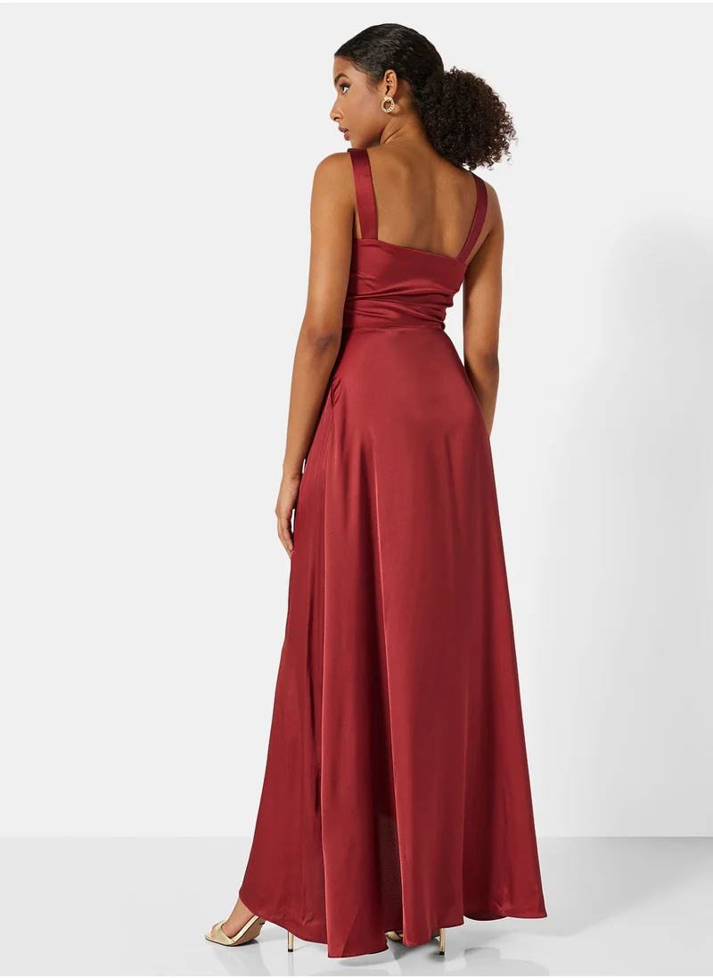 Chi-Chi London Plunge Neck Wrap Dress