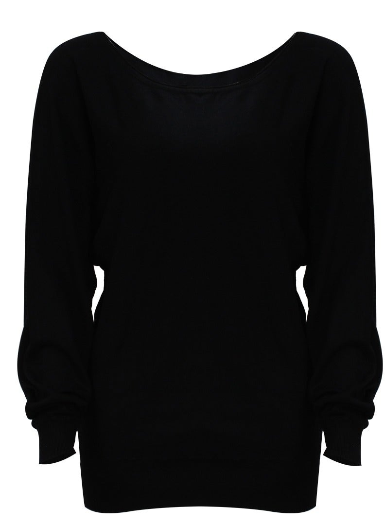 جس بلوزة جيس النسائية ذات الأكمام الطويلة باللون الأسود - Image 2