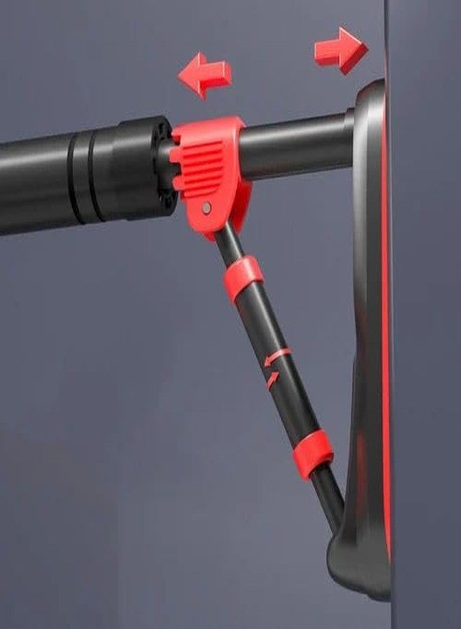 ZIVIK Pull Up Bars For Home Workout(70-90cm) Gym Accessories for Men and Women No Screw Door Way Adjustable Hanging Rod For Height Increase, Strength Training Exercise Bar Chin Up, Push-Ups, Sit-Ups, and Stretching Adjustable Upper Body and Core Workout Bar - Image 3