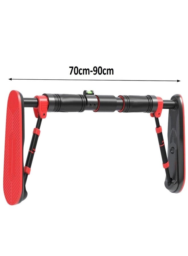 ZIVIK Pull Up Bars For Home Workout(70-90cm) Gym Accessories for Men and Women No Screw Door Way Adjustable Hanging Rod For Height Increase, Strength Training Exercise Bar Chin Up, Push-Ups, Sit-Ups, and Stretching Adjustable Upper Body and Core Workout Bar - Image 5