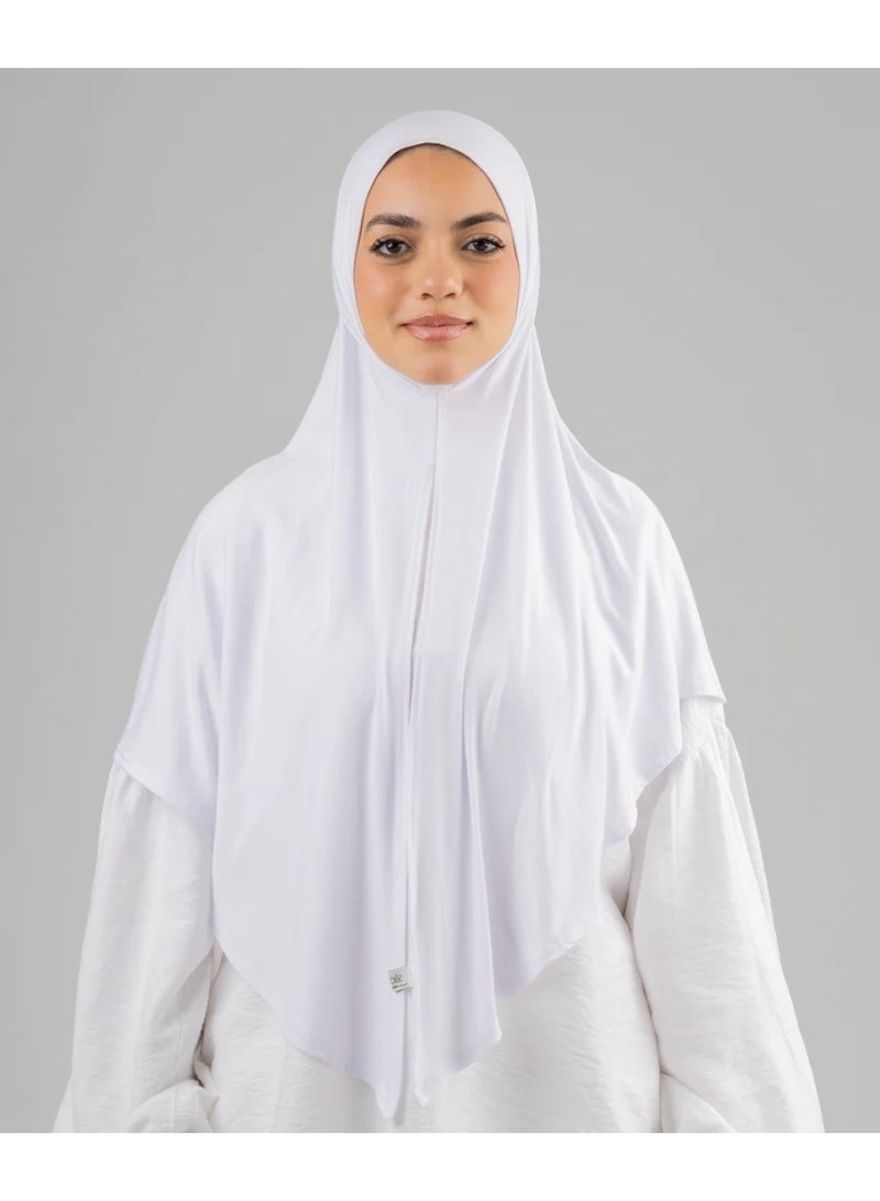 حجاب سريع اللف أبيض