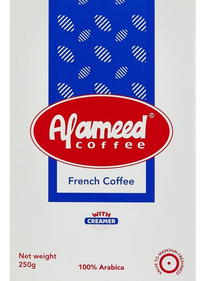 Al Ameed قهوة فرنسية | مع كريمر | 100% أرابيكا | 250جم - Image 1