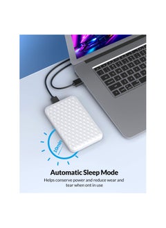 Generic 2.5 Inch Hard Drive Enclosure, SATA to USB 3.0 for 7/9.5mm SSD/HDD Up to 6TB, Tool-Free Design, UASP Support, 5Gbps Transfer Rate, Compatible with Windows/Mac/Linux (White)  - Image 4