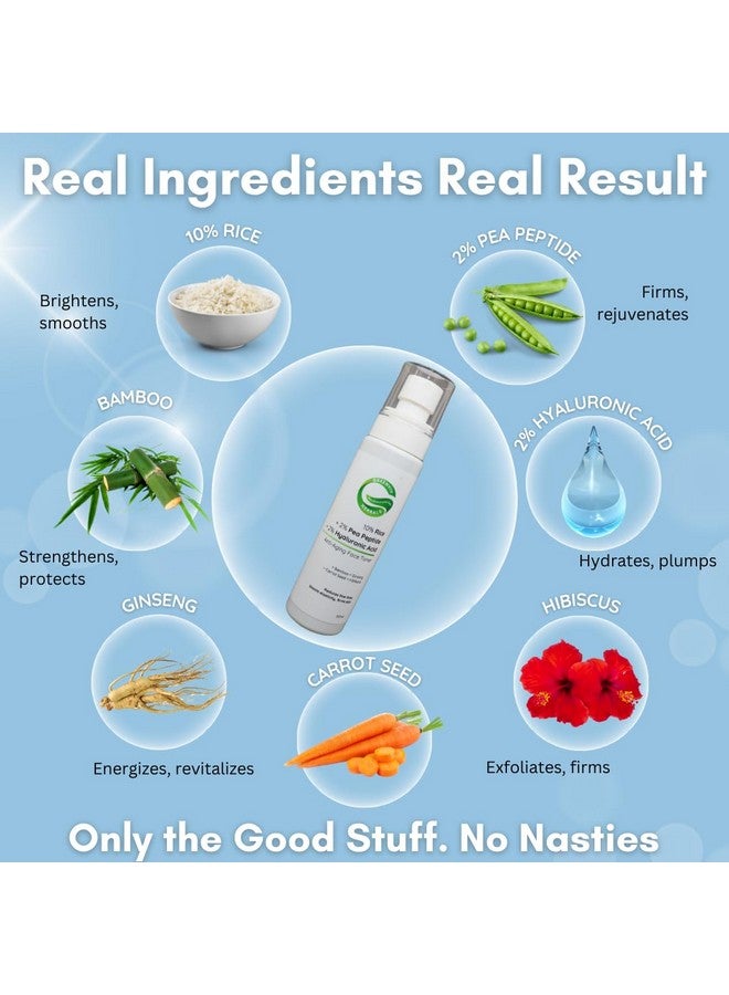 Greenviv 10% Rice + 2% Pea Peptide + 2% Hyaluronic Acid Anti-Aging Face Toner | Helps Reduce Fine Lines & Wrinkles | 100ml - Image 5