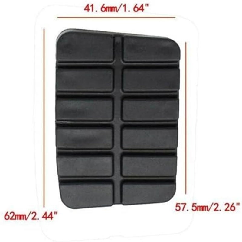 DEMULAX Brake and Clutch Pedal Pad Set for Nissan Navara - Image 4