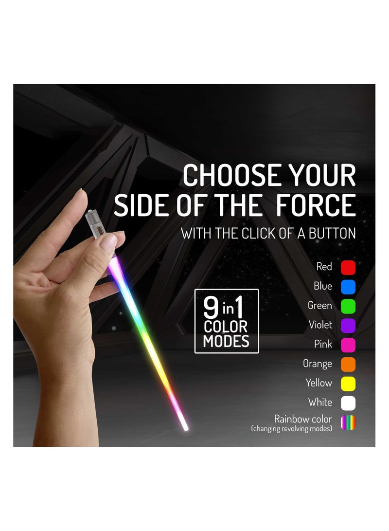 SYOSI Light Up LED Lightsaber Chopsticks | Reusable Glowing Star Wars-Themed Sushi Sticks for Adults  Kids | Fun Geeky Gift with Bright Red  Blue Lights (2 Pairs) - Image 4