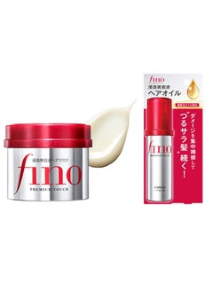 Shiseido Fino Premium Touch Penetrating Essence Hair Mask 230g & Hair Oil 70ml Set  - Image 1