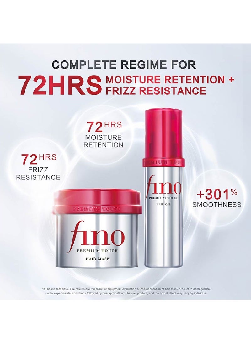 Shiseido Fino Premium Touch Penetrating Essence Hair Mask 230g & Hair Oil 70ml Set  - Image 2