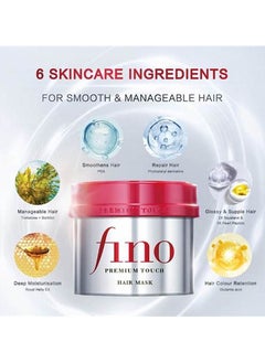 Shiseido Fino Premium Touch Penetrating Essence Hair Mask 230g & Hair Oil 70ml Set  - Image 3