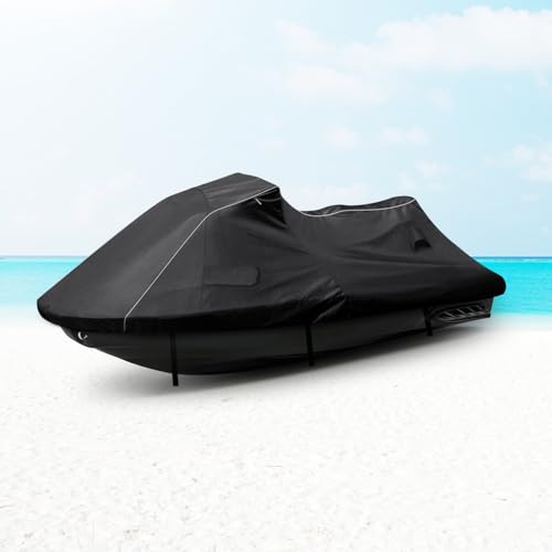 Waterproof Jet Ski Cover for Seadoo 20102025 GTXRXTRTXXGTX LTD 600D Oxford UVProof Jetski Covers Trailerable Jetski Cover with Air Vents Reflective Strips