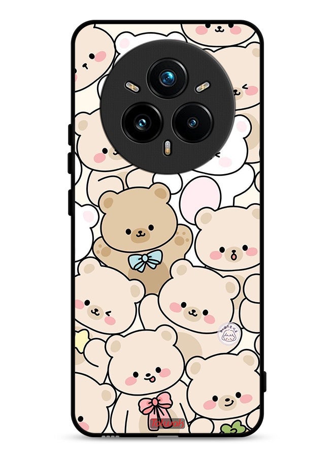 Tolwak Realme 14 Pro Plus 5G Protective Case Cover Bears Pattern
