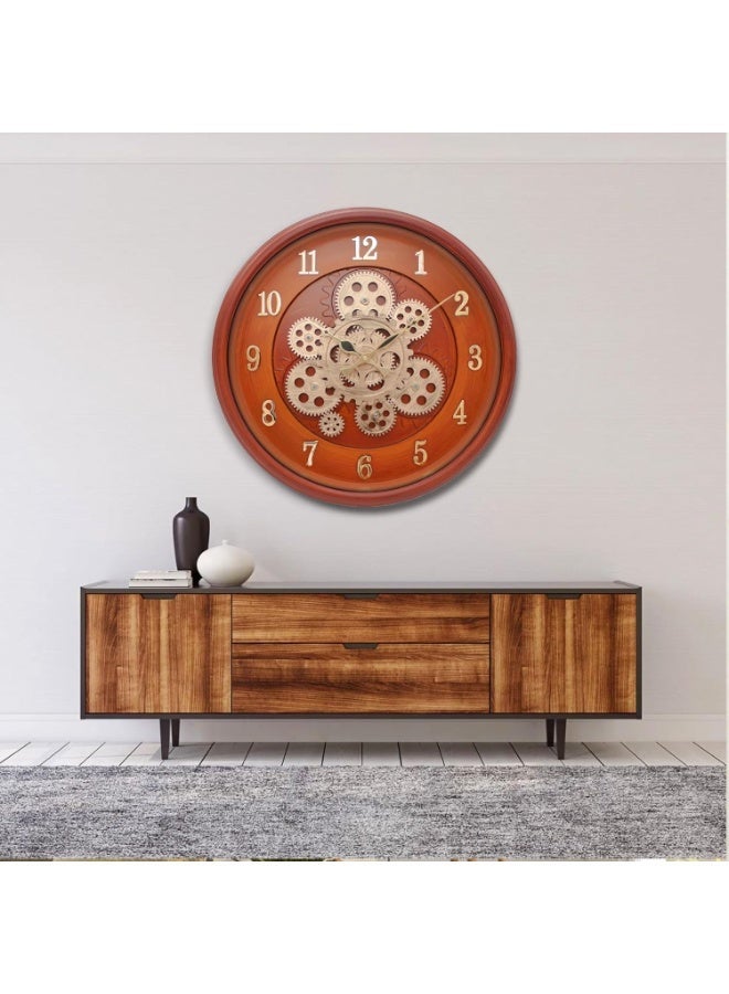 Ariel ساعة حائط تناظرية كوارتز AQ97 | حركة هادئة للتشغيل الهادئ | قرص واضح سهل القراءة، إطار متين وزينة حديثة للمنزل/المكتب - Image 2