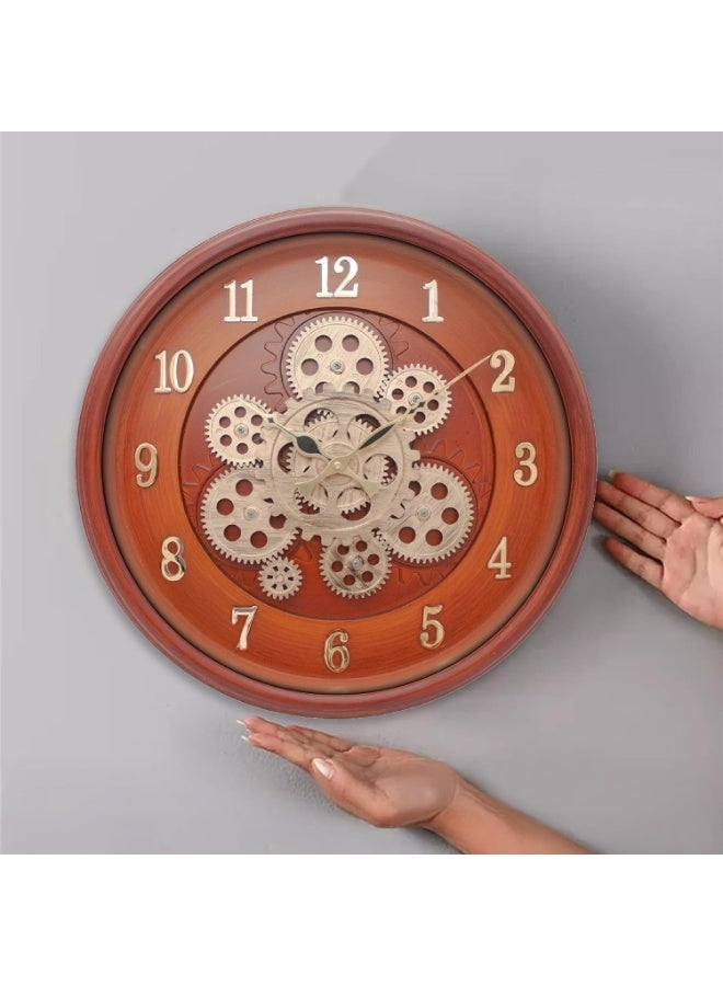 Ariel ساعة حائط تناظرية كوارتز AQ97 | حركة هادئة للتشغيل الهادئ | قرص واضح سهل القراءة، إطار متين وزينة حديثة للمنزل/المكتب - Image 5