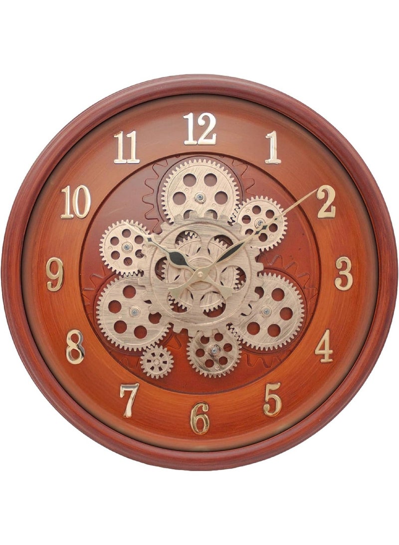 Ariel ساعة حائط تناظرية كوارتز AQ97 | حركة هادئة للتشغيل الهادئ | قرص واضح سهل القراءة، إطار متين وزينة حديثة للمنزل/المكتب - Image 1