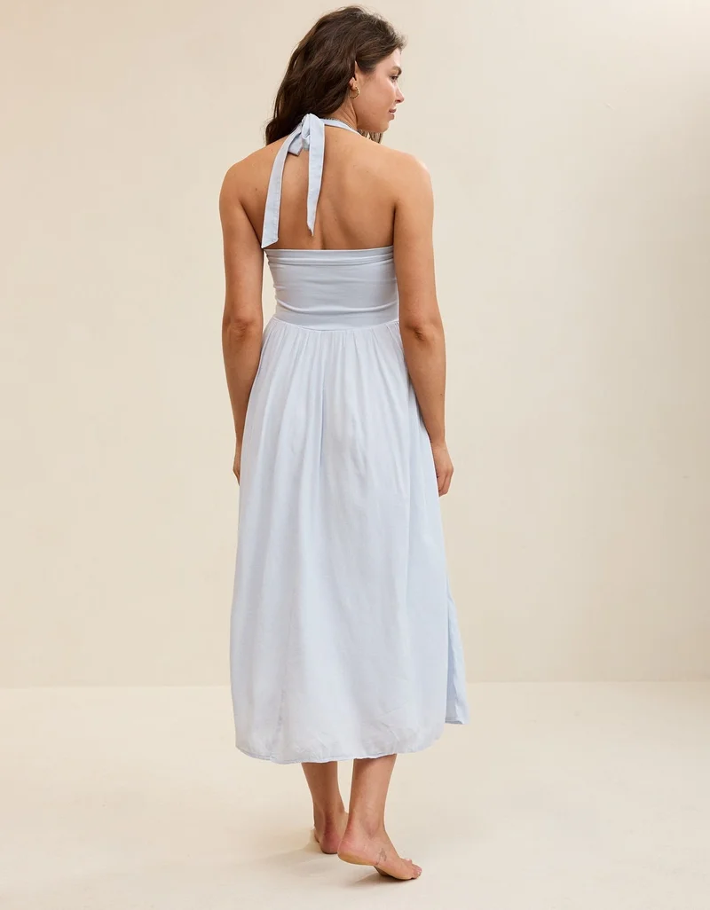 Aerie Aerie At The Barre Halter Dress