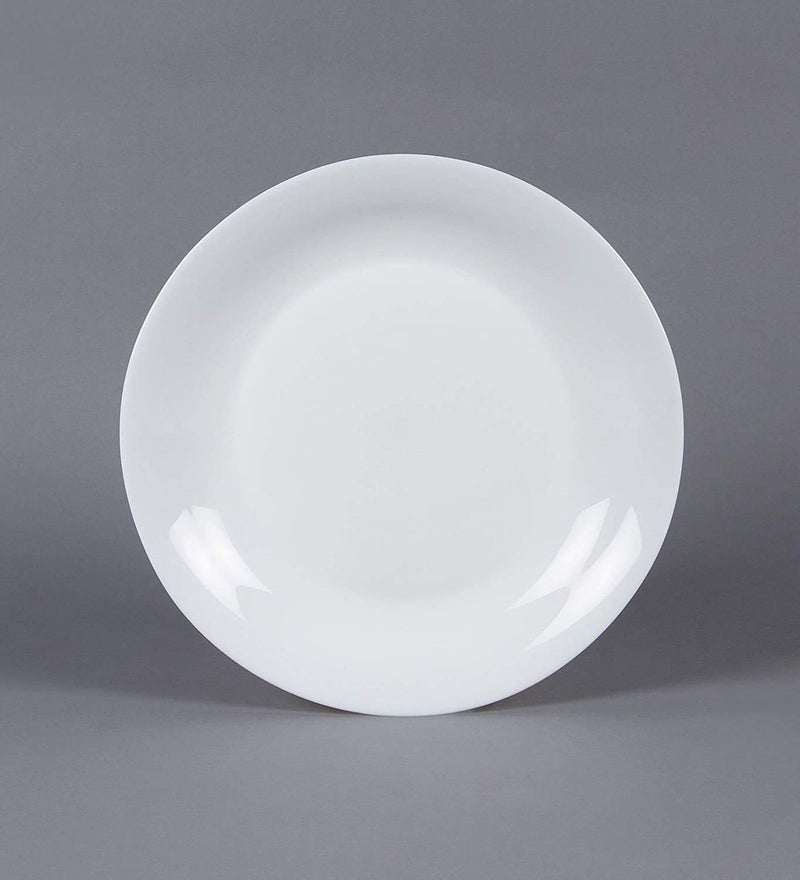 RAINCART Opal Glass Full Plate 106inch White Set of 6 - Image 2