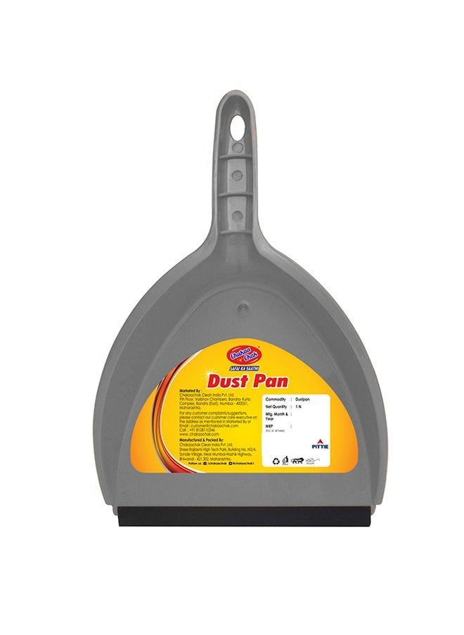 Chakaa chak Chakaachak Heavy Duty Dust Pan with Rubber Edge, 13" Handheld for Home/Household Cleaning, Industrial, Countertops  - Image 2