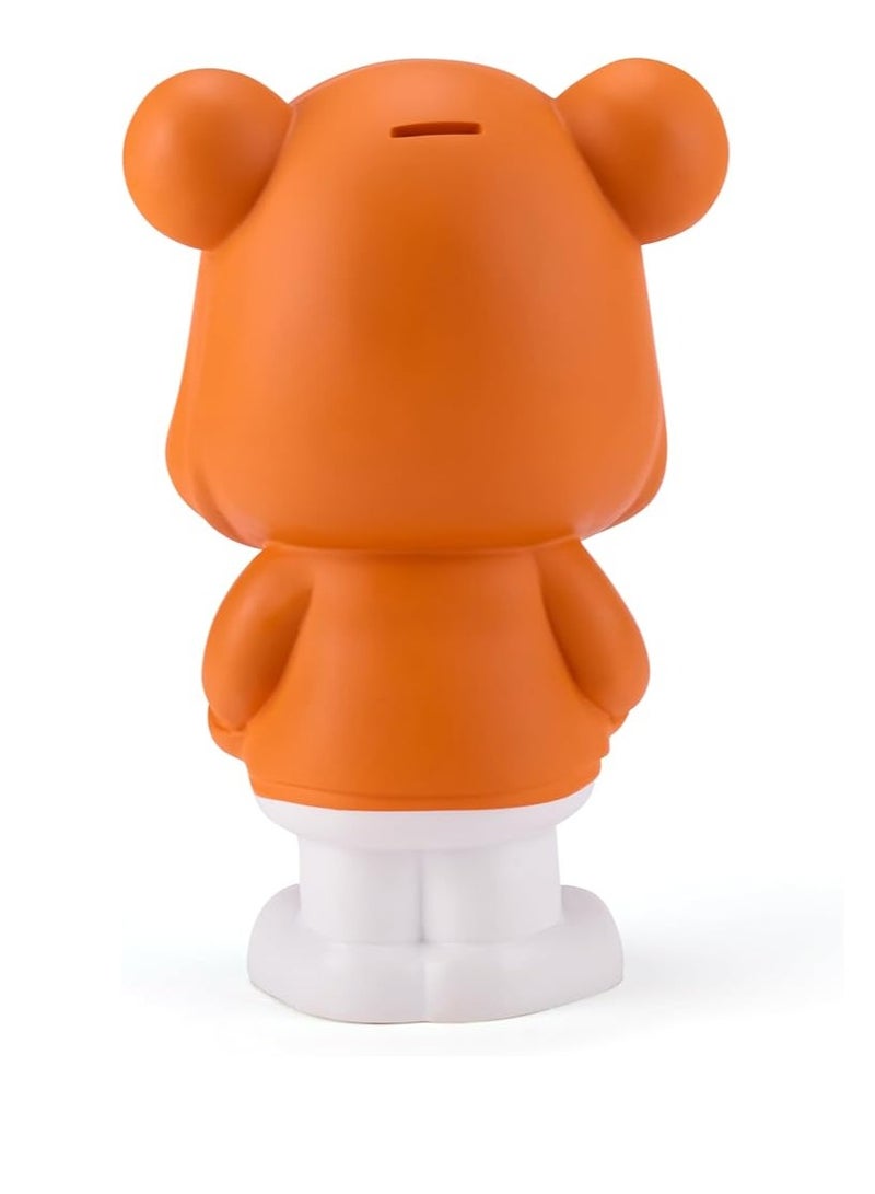 WISHWIND Orange Cool Panda with Hoodie Piggy Bank (Large) – Fun and Stylish Panda-Shaped Money Box for Kids, Teens, and Collectors, Perfect for Saving and Decorative Display - Image 5