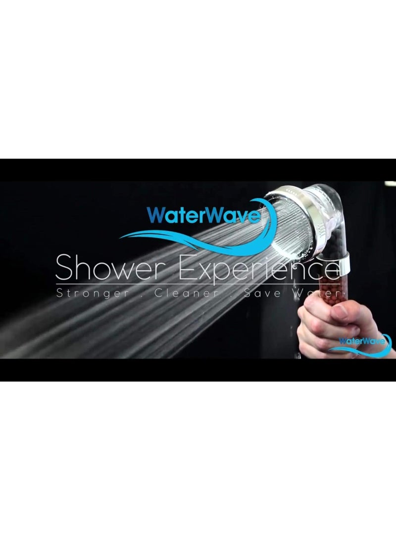 WaterWave Single Function Small Size High Pressure Shower Head Filter - Image 2