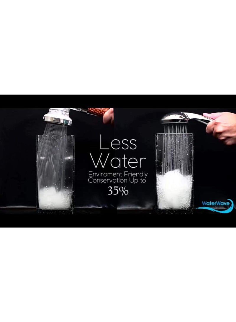 WaterWave Single Function Small Size High Pressure Shower Head Filter - Image 3