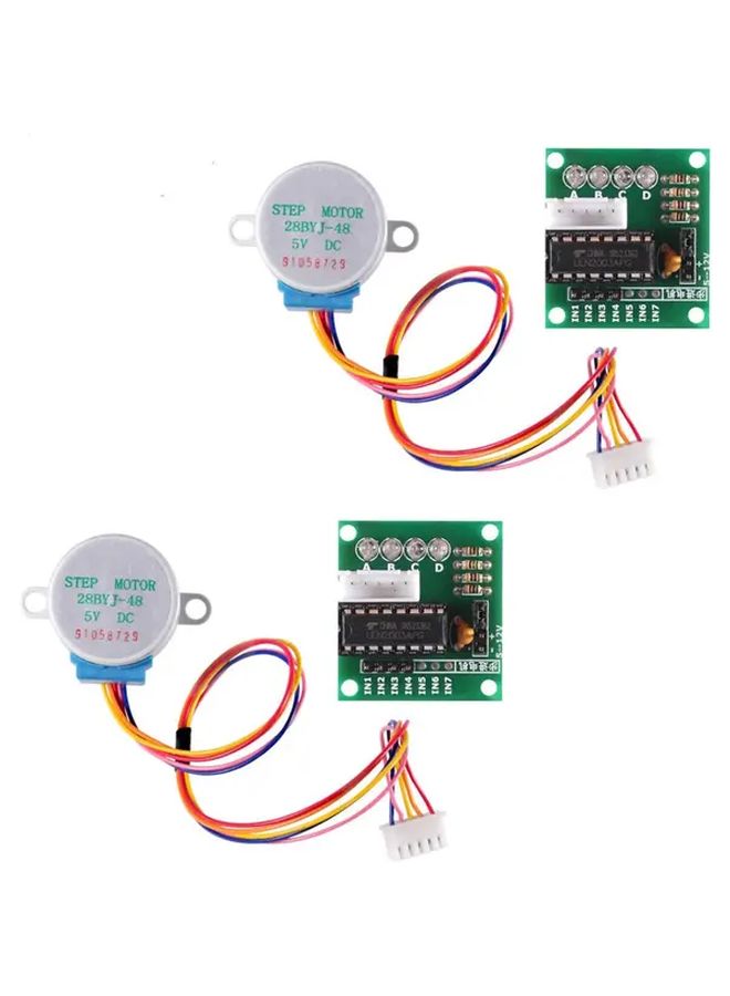 28BYJ 48 Stepper Motor 2 Sets With ULN2003 Driver Module For Arduino Robotics Projects - Image 2