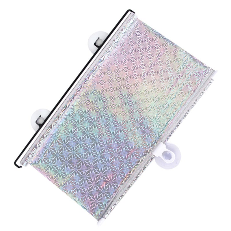 Retractable Car Side Window Shade 40x60cm Mesh Fabric UV Protection Sunshade - Image 2