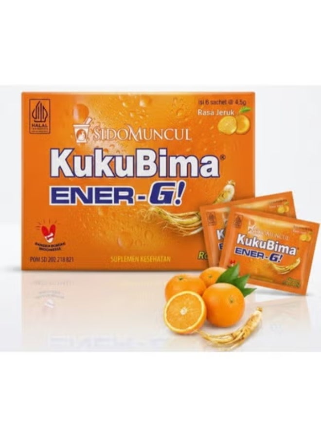 Kuku Bima Orange Energy Drink 6 Sachets