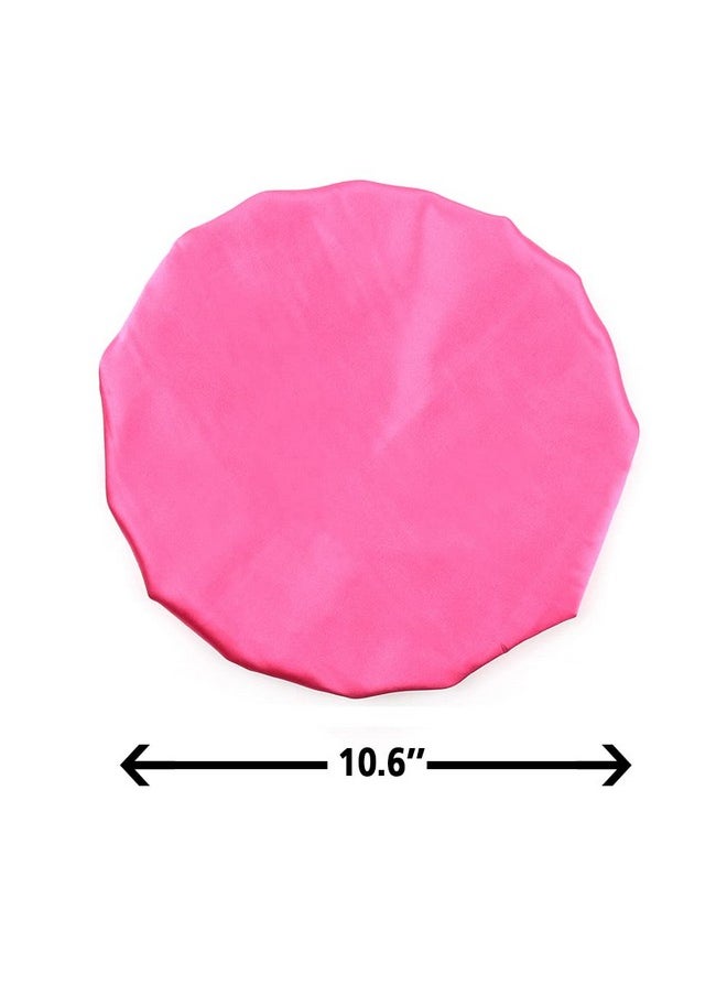greatremy Kids Satin Braid Bonnet Bonnet For Curly Hair Sleeping Cap Double Layer Silky Night Hat Satin Cap For Teen Toddler Child(Rose)…  - Image 3