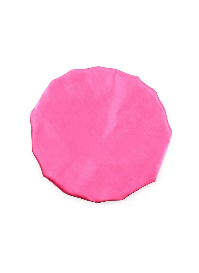 greatremy Kids Satin Braid Bonnet Bonnet For Curly Hair Sleeping Cap Double Layer Silky Night Hat Satin Cap For Teen Toddler Child(Rose)…  - Image 1