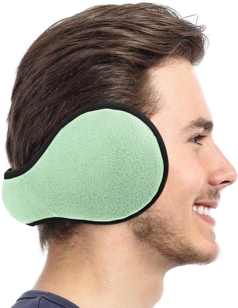 NORTHWIND Winter ear muffs for men, ear muffs for women, ear cover for winter,Behind The Head Style Winter Earmuffs,Foldable ear muff (Green Black) - Image 2