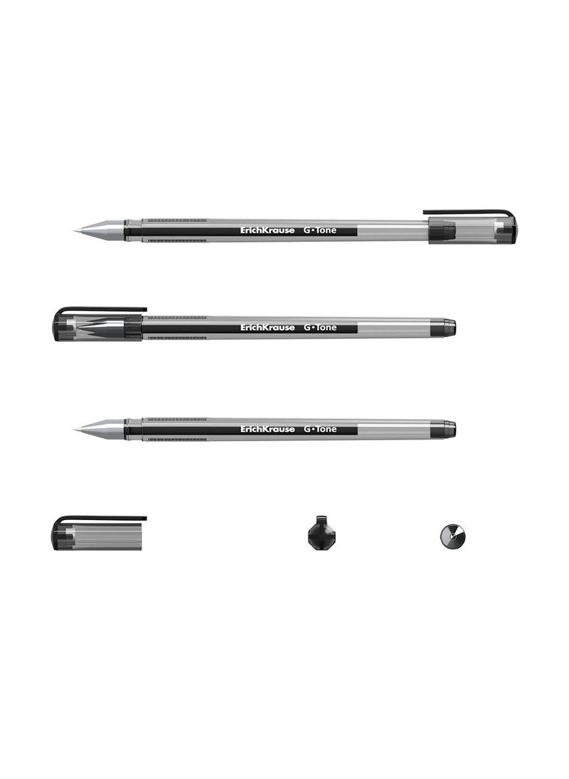 ErichKrause Gel ink pen G-Tone Stick Original 0.5, ink color: black (box 12 pcs.) - Image 2